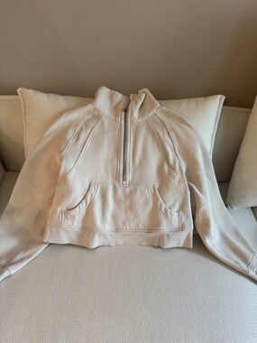 Lululemon Athletica Oversized Scuba Half-Zip Cropped Sweatshirt